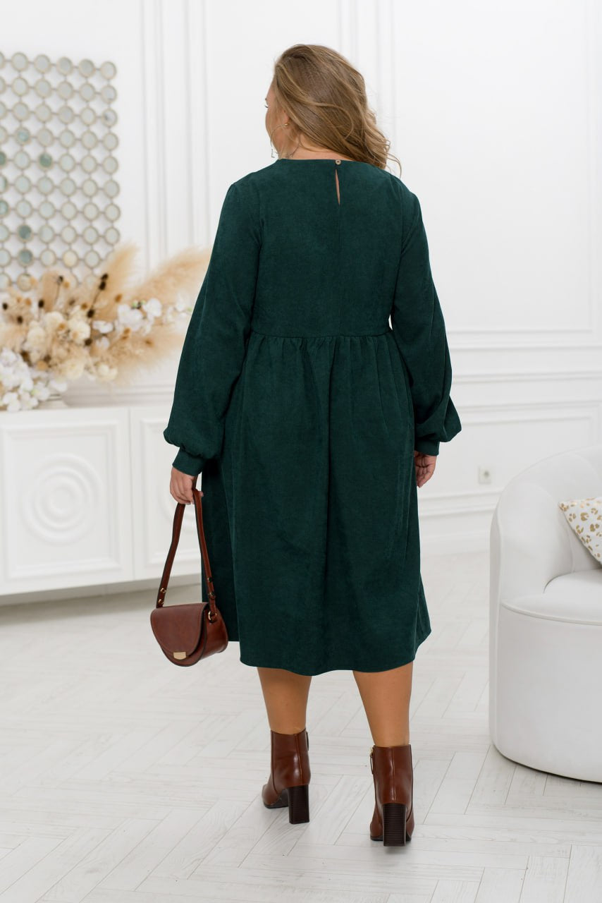 Рокля от рипсено кадифе с копчета - Twiggy Shop