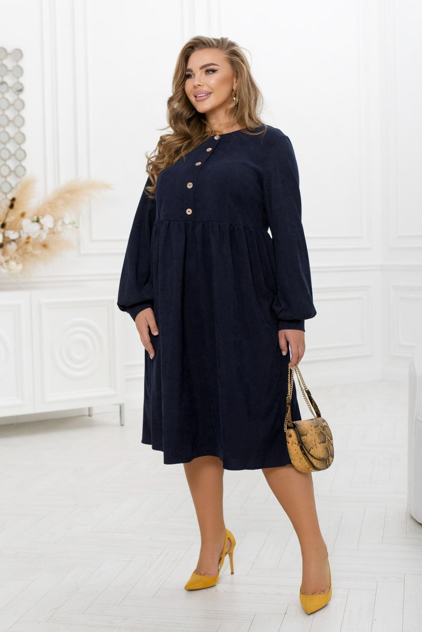 Рокля от рипсено кадифе с копчета - Twiggy Shop