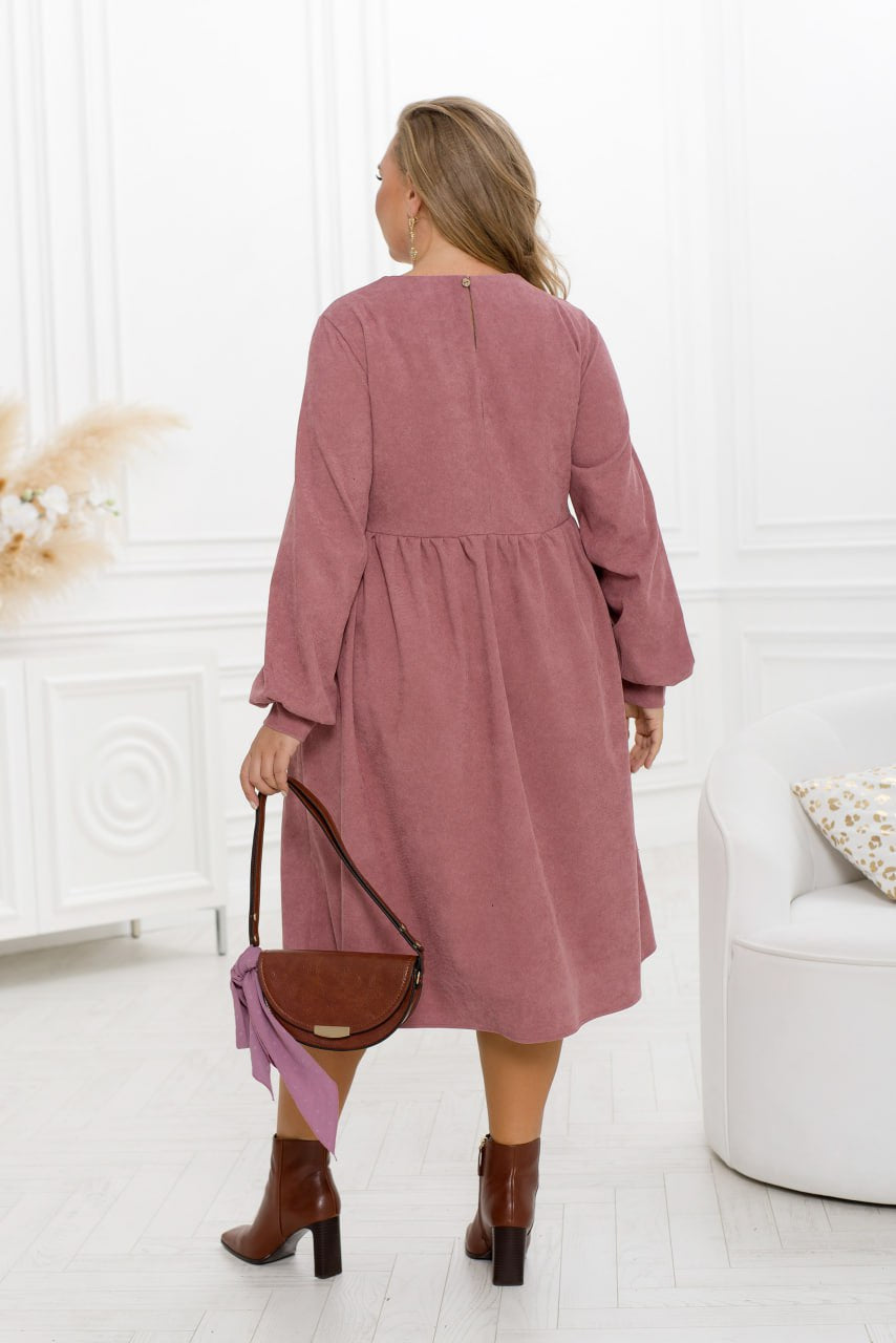 Рокля от рипсено кадифе с копчета - Twiggy Shop