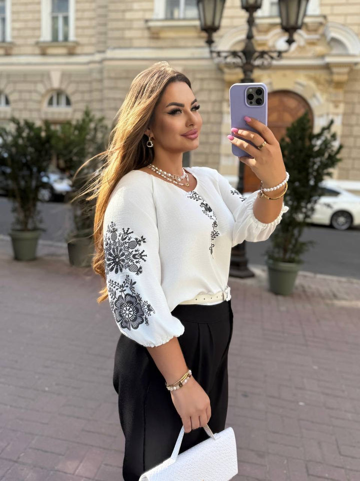 Блуза с орнаменти - Twiggy Shop