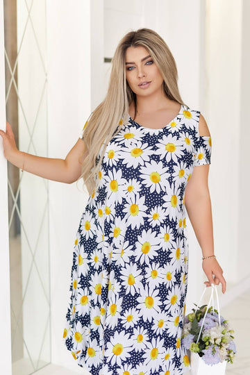 Рокля с отворени рамене - Twiggy Shop