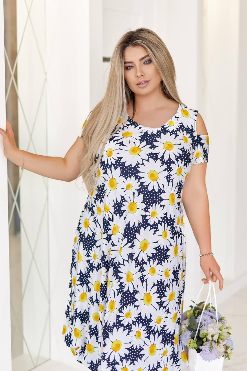 Рокля с отворени рамене - Twiggy Shop