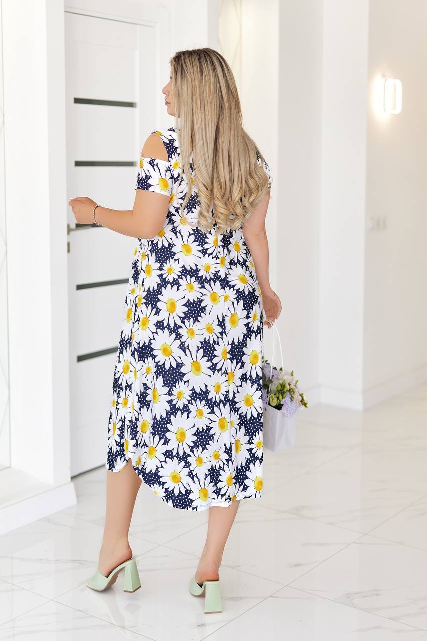 Рокля с отворени рамене - Twiggy Shop