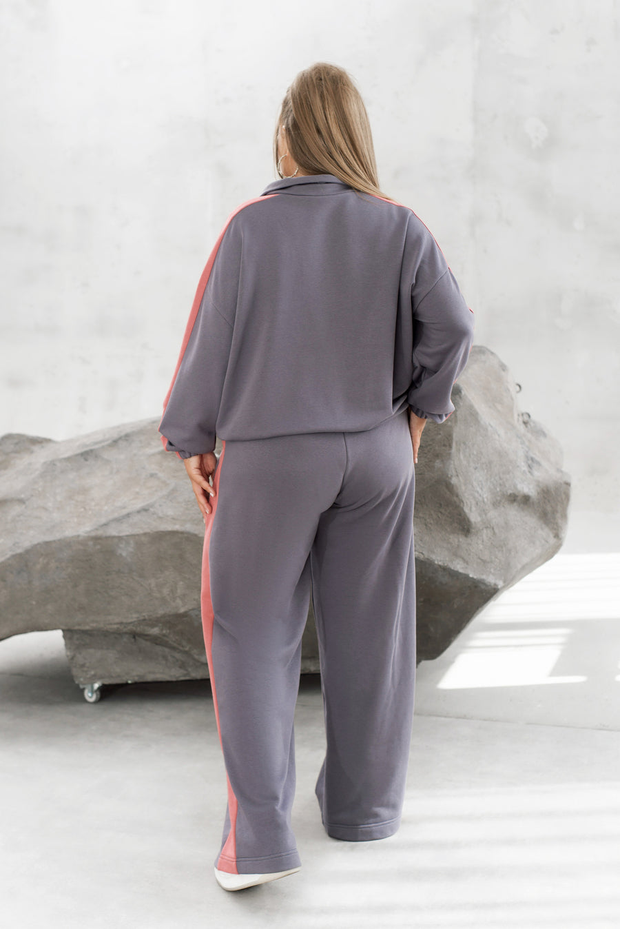 Ватиран комплект с широк панталон - Twiggy Shop