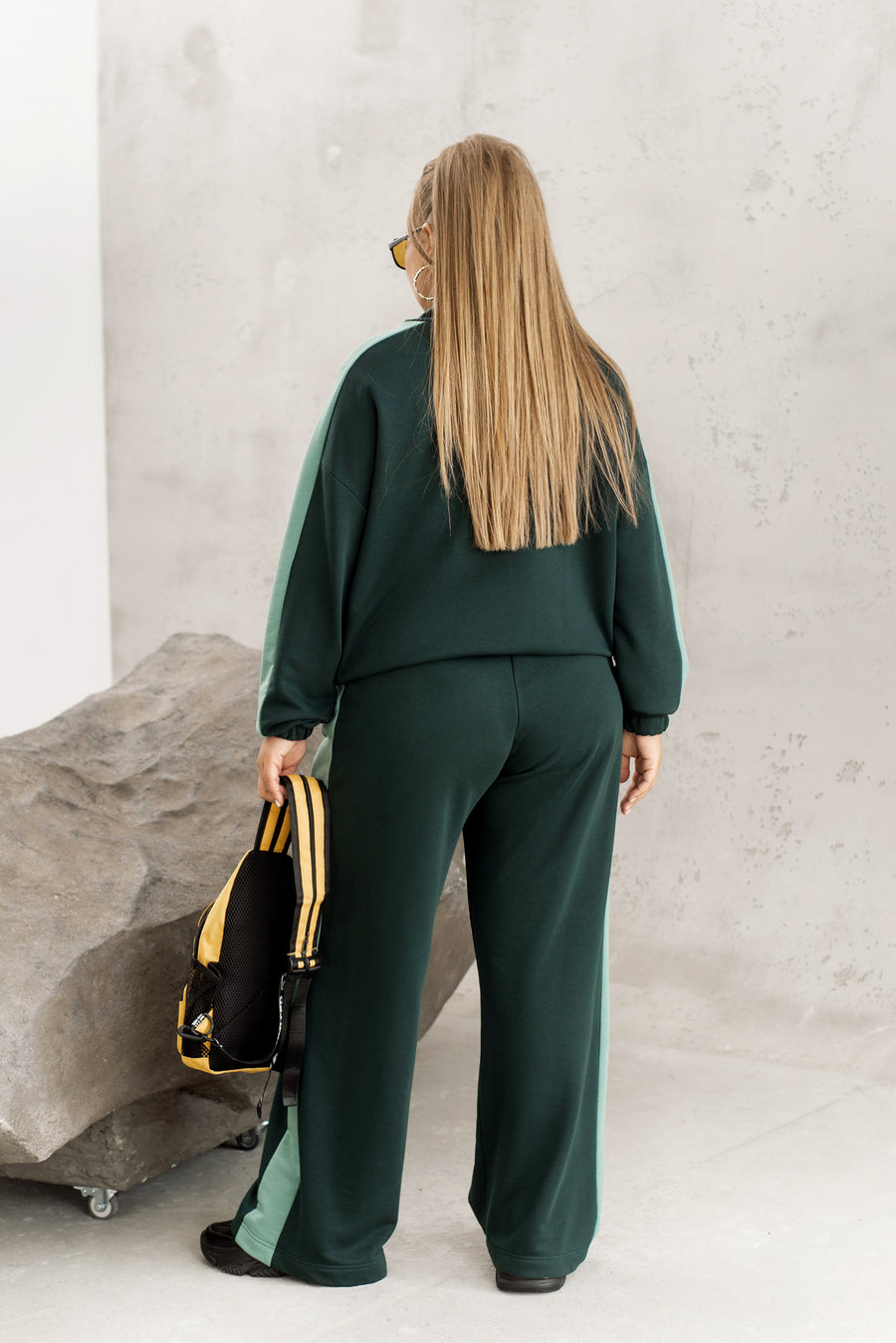 Ватиран комплект с широк панталон - Twiggy Shop