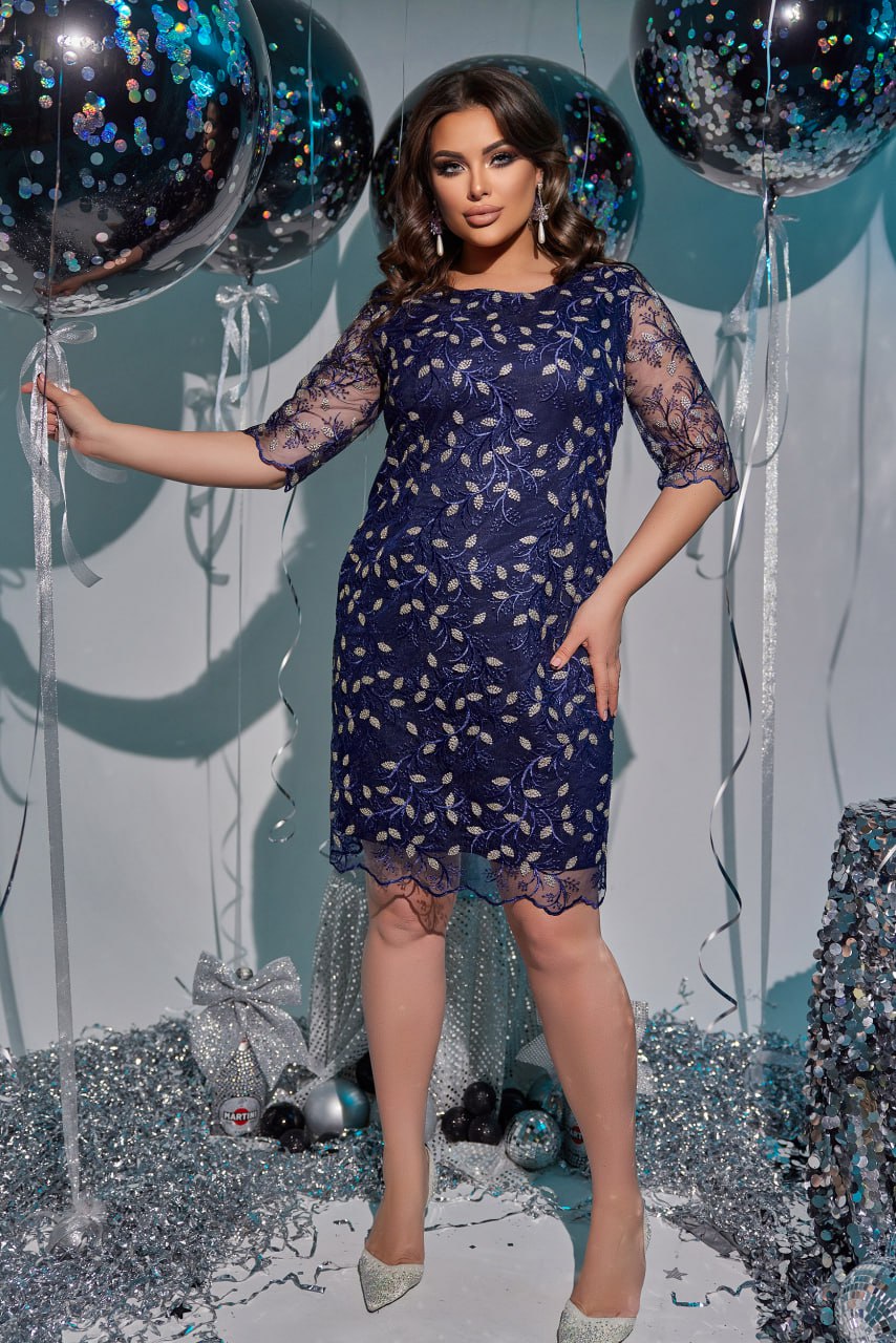 Рокля от дантела с бродерия - Twiggy Shop