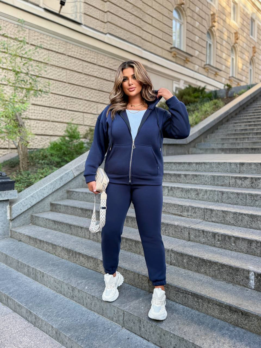 Ватиран комплект от трикотаж - Twiggy Shop