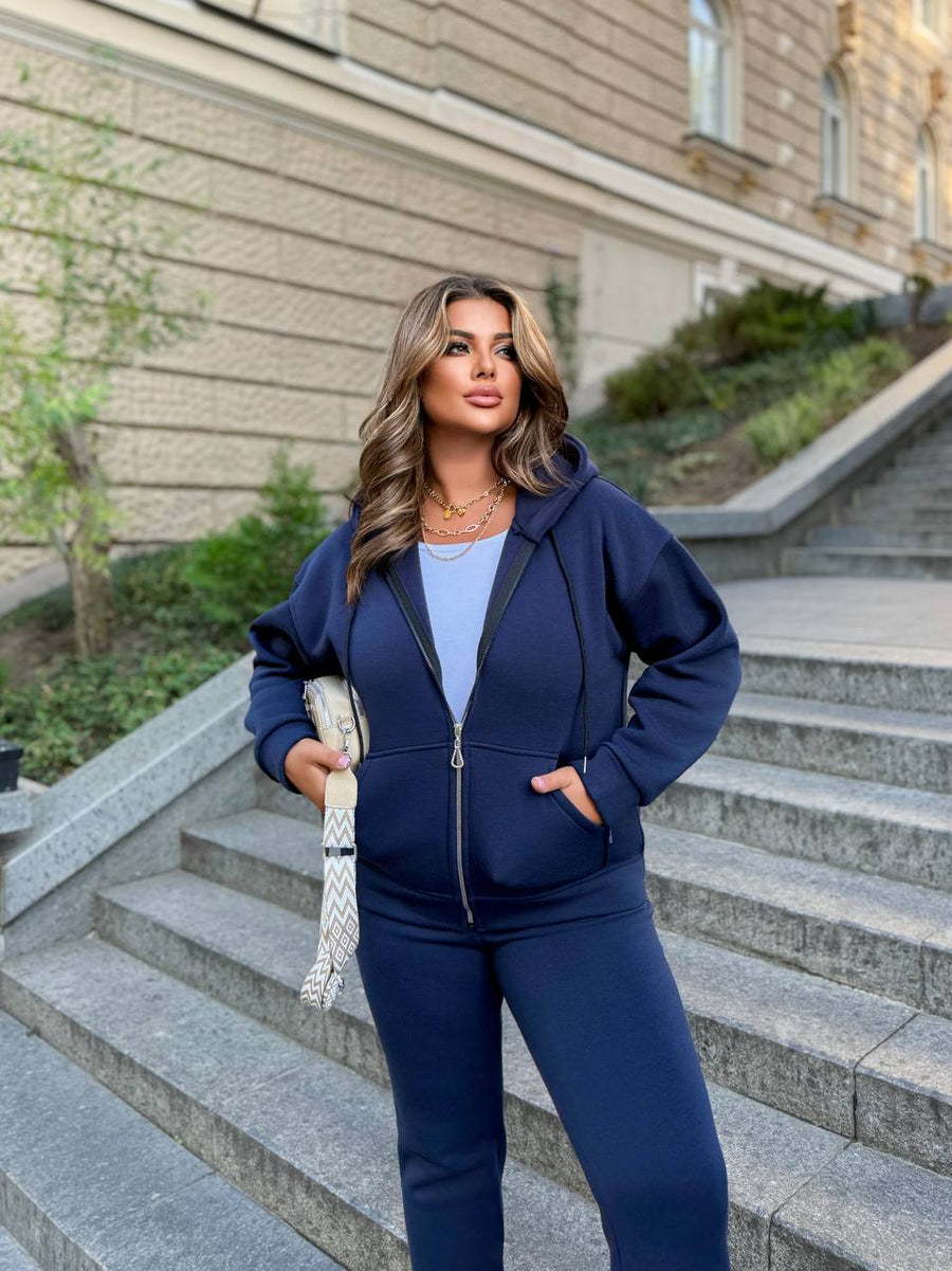 Ватиран комплект от трикотаж - Twiggy Shop