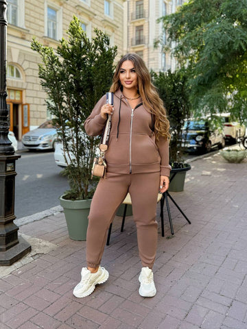 Ватиран комплект от трикотаж - Twiggy Shop