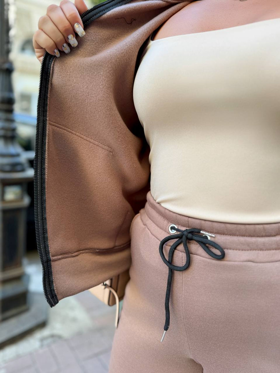 Ватиран комплект от трикотаж - Twiggy Shop