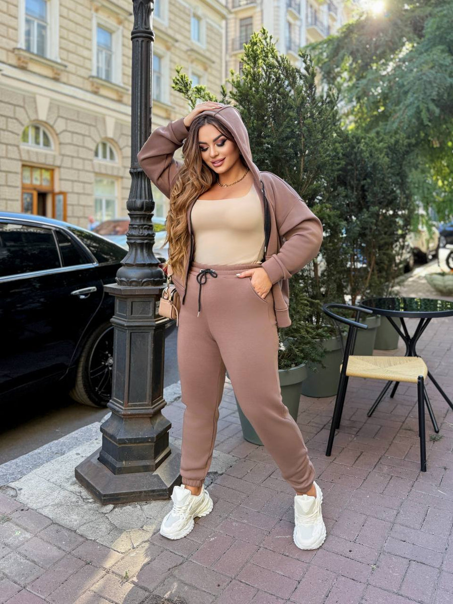 Ватиран комплект от трикотаж - Twiggy Shop