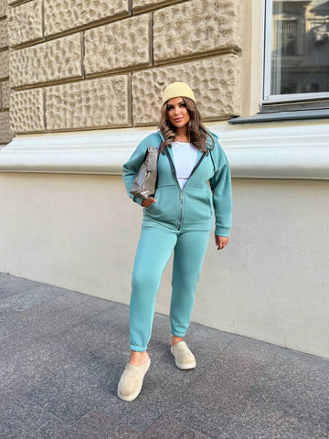 Ватиран комплект от трикотаж - Twiggy Shop