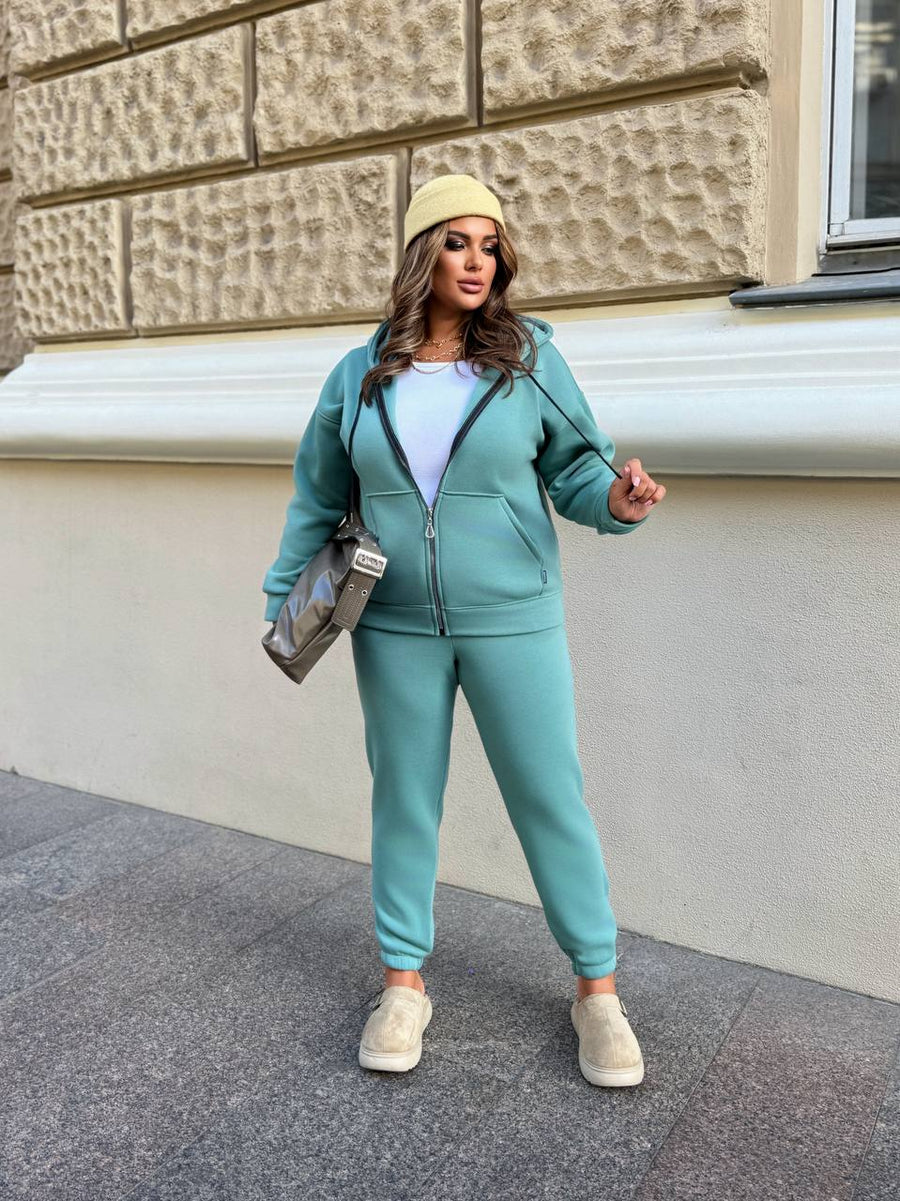 Ватиран комплект от трикотаж - Twiggy Shop