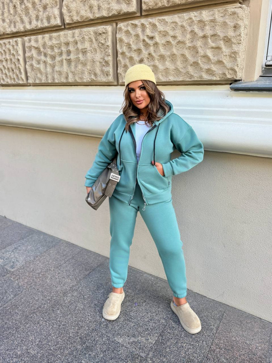 Ватиран комплект от трикотаж - Twiggy Shop