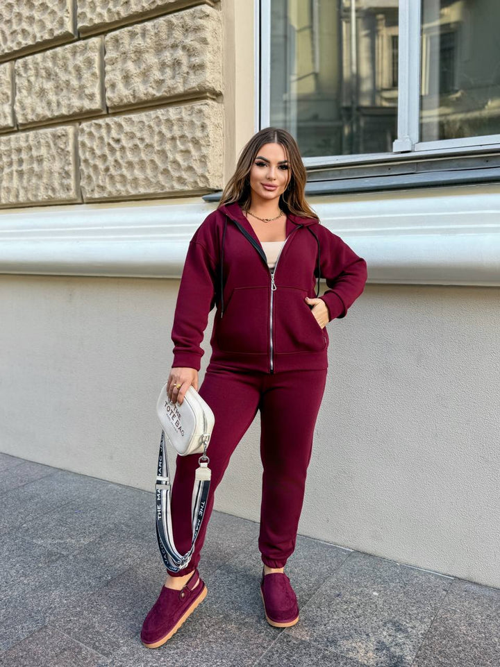 Ватиран комплект от трикотаж - Twiggy Shop