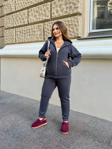 Ватиран комплект от трикотаж - Twiggy Shop