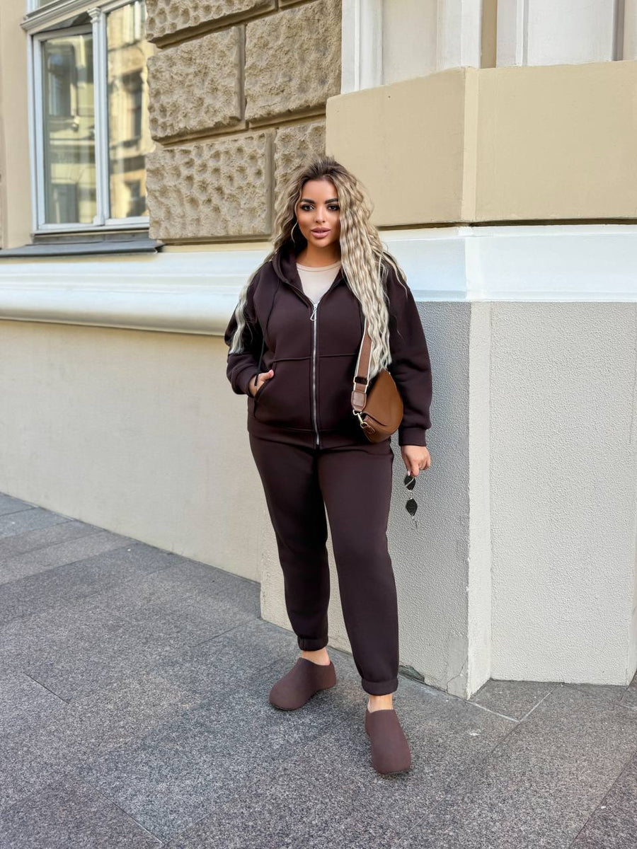 Ватиран комплект от трикотаж - Twiggy Shop