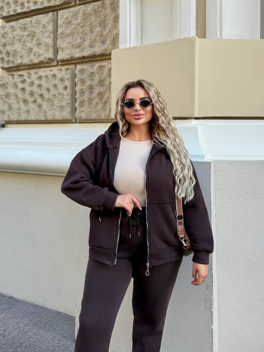 Ватиран комплект от трикотаж - Twiggy Shop