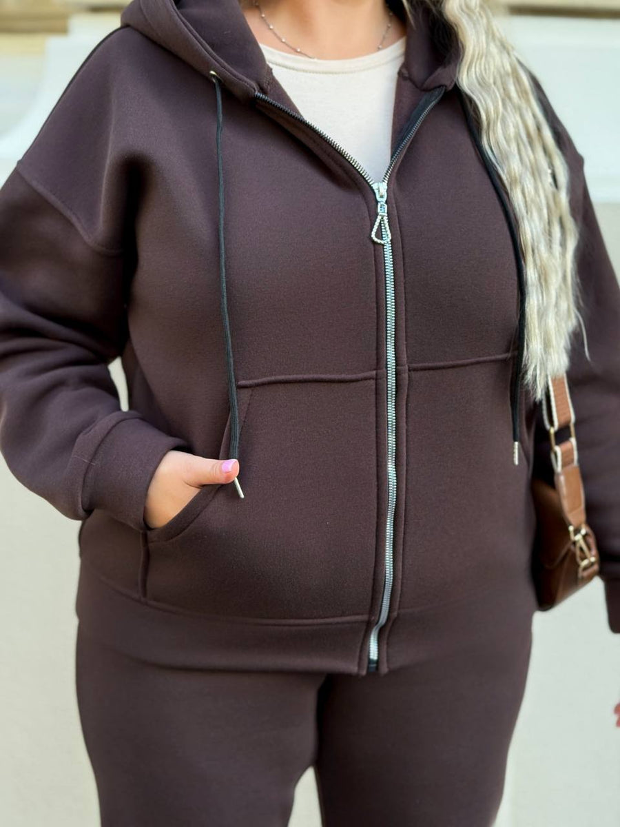 Ватиран комплект от трикотаж - Twiggy Shop