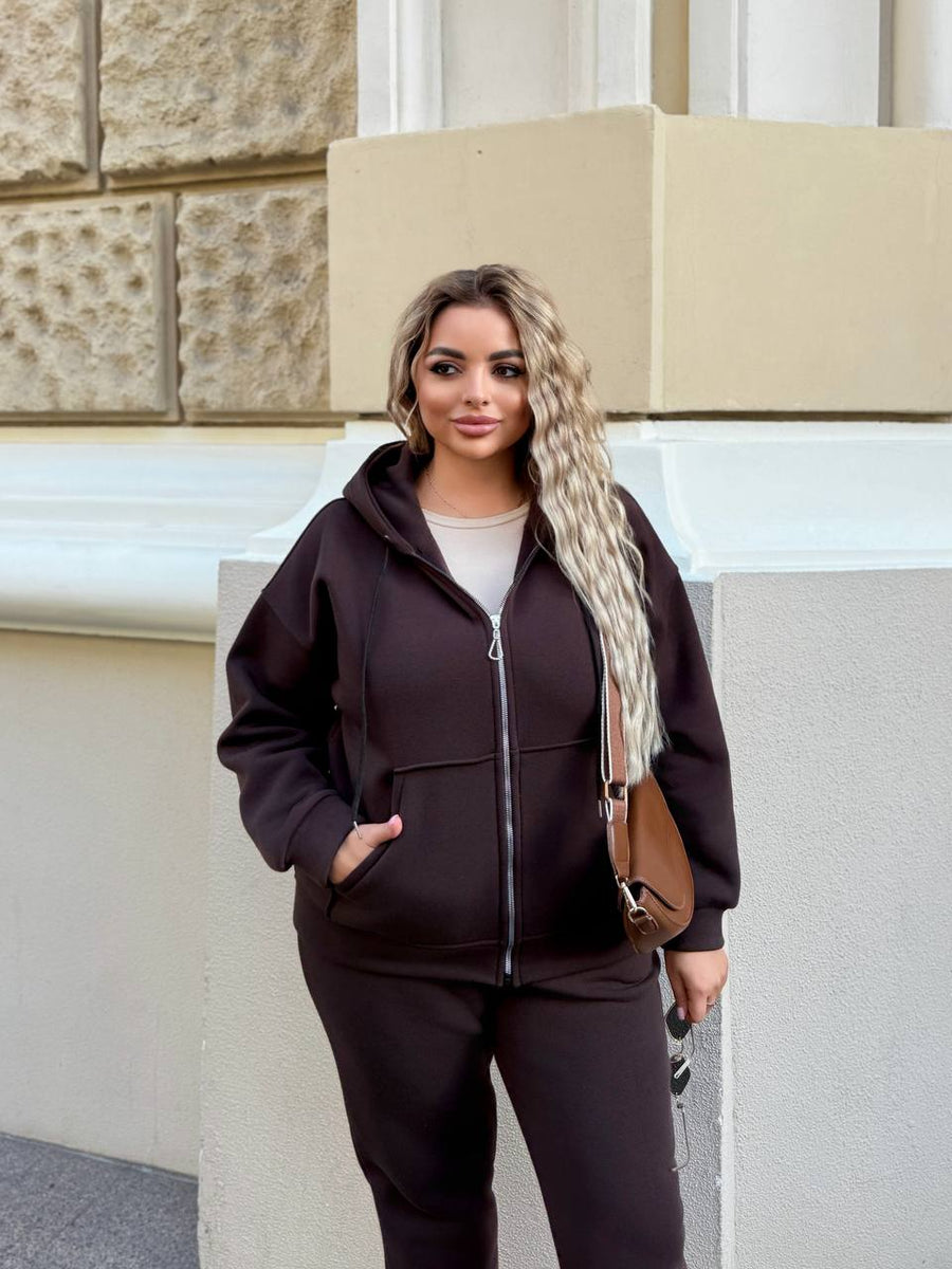 Ватиран комплект от трикотаж - Twiggy Shop