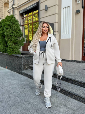 Ватиран комплект от трикотаж - Twiggy Shop