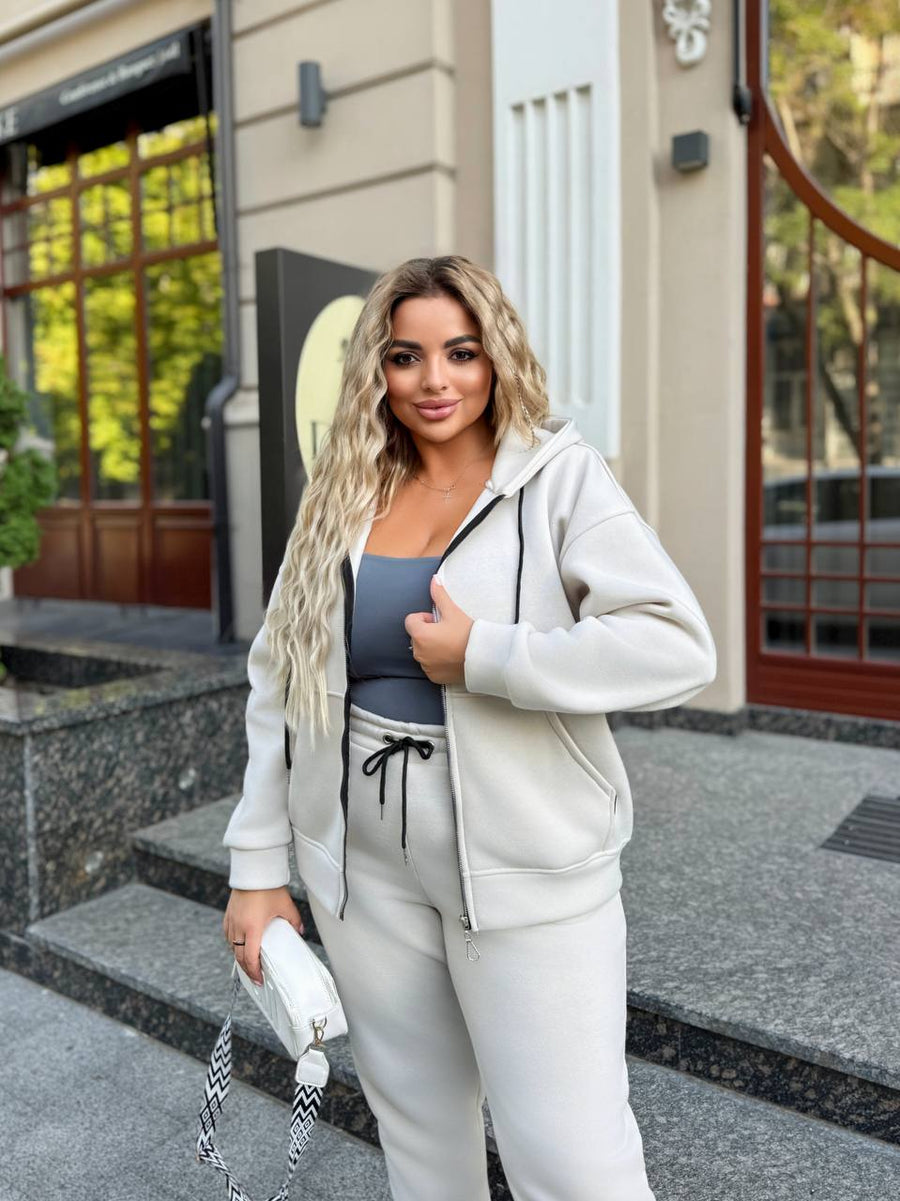 Ватиран комплект от трикотаж - Twiggy Shop