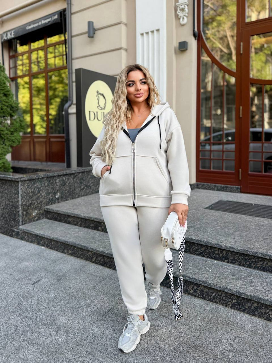 Ватиран комплект от трикотаж - Twiggy Shop