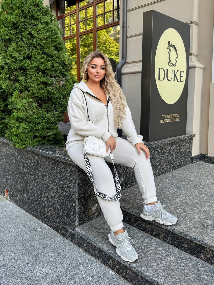 Ватиран комплект от трикотаж - Twiggy Shop