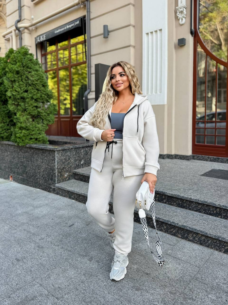 Ватиран комплект от трикотаж - Twiggy Shop