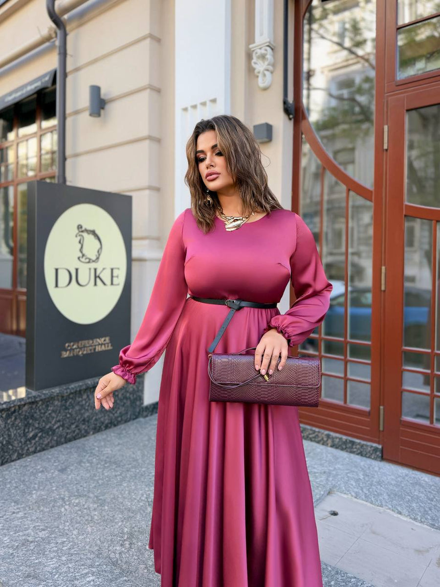 Дълга рокля от ефирна материя - Twiggy Shop