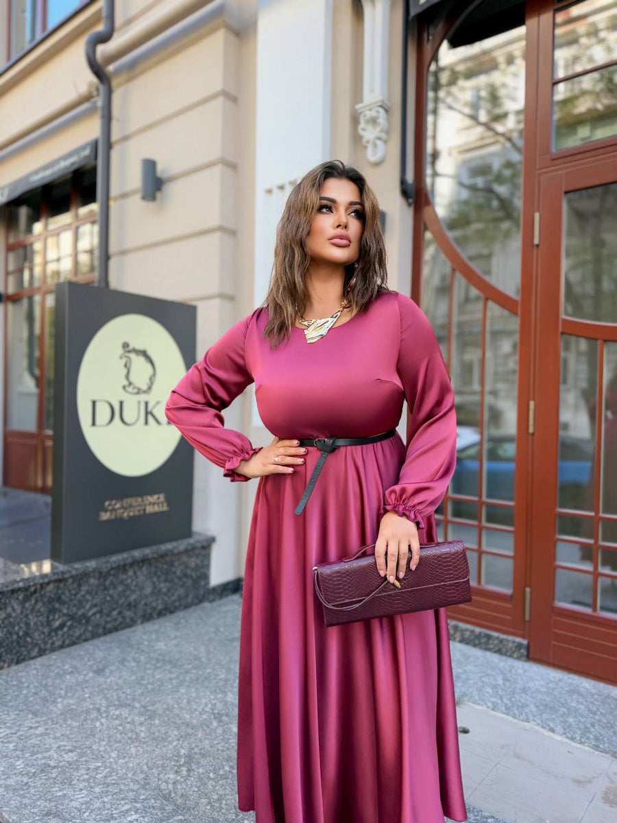 Дълга рокля от ефирна материя - Twiggy Shop