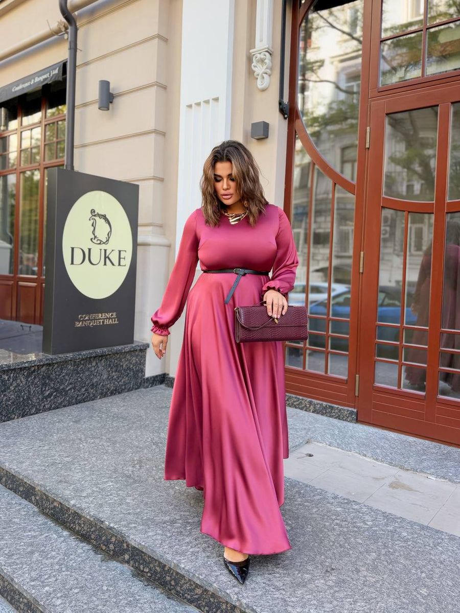 Дълга рокля от ефирна материя - Twiggy Shop