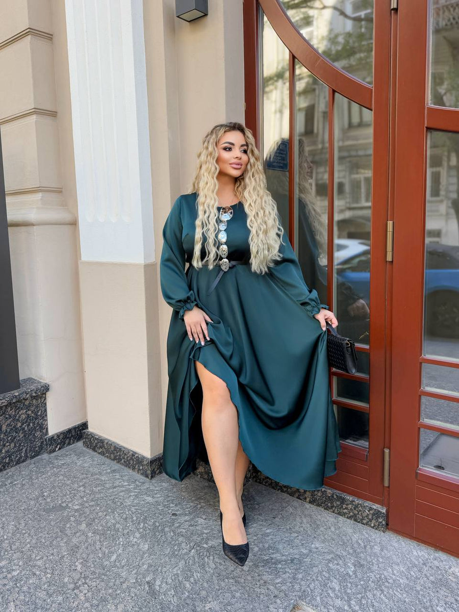 Дълга рокля от ефирна материя - Twiggy Shop