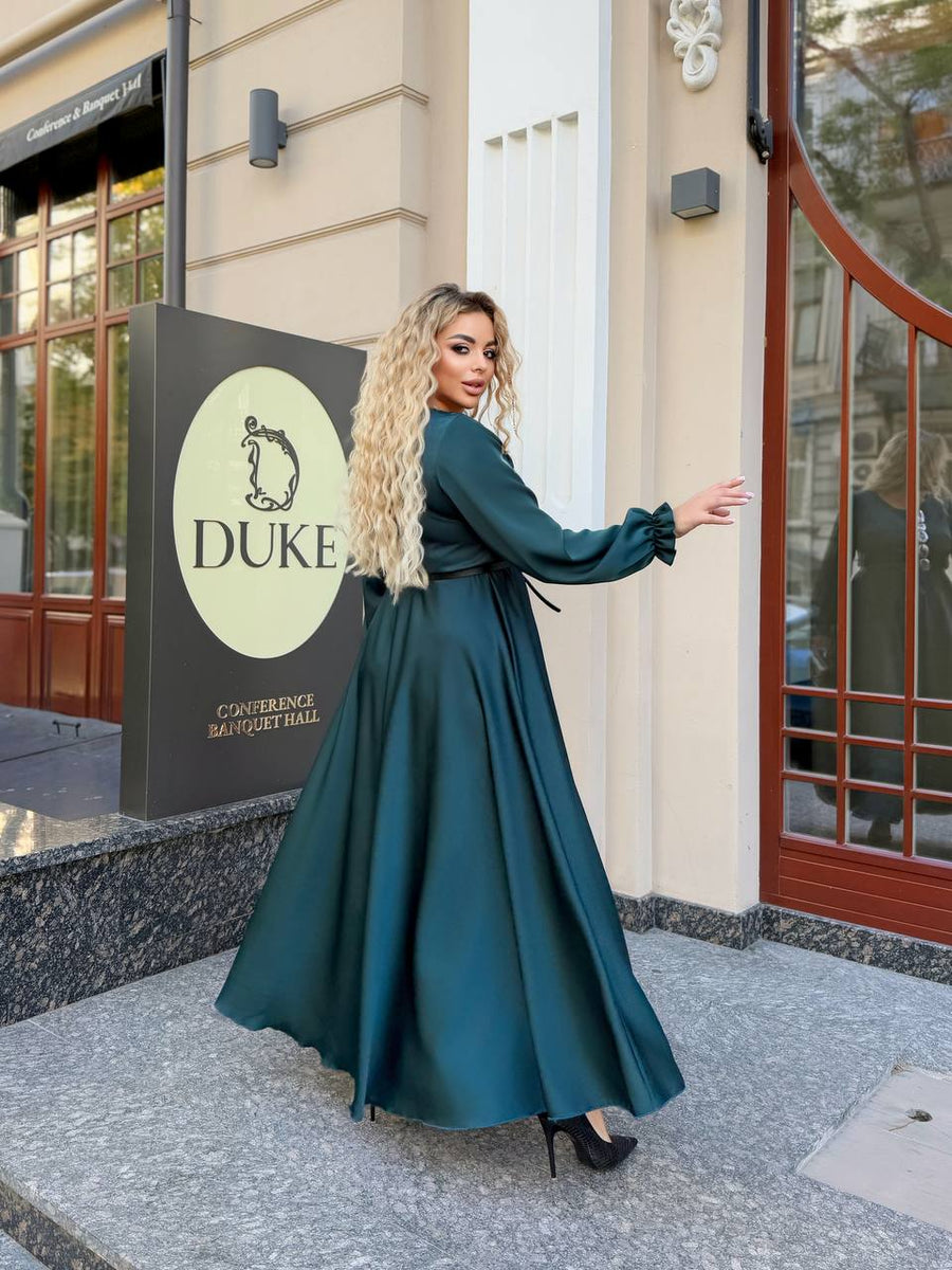 Дълга рокля от ефирна материя - Twiggy Shop