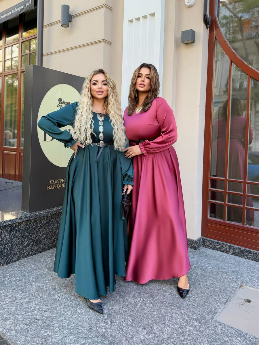 Дълга рокля от ефирна материя - Twiggy Shop