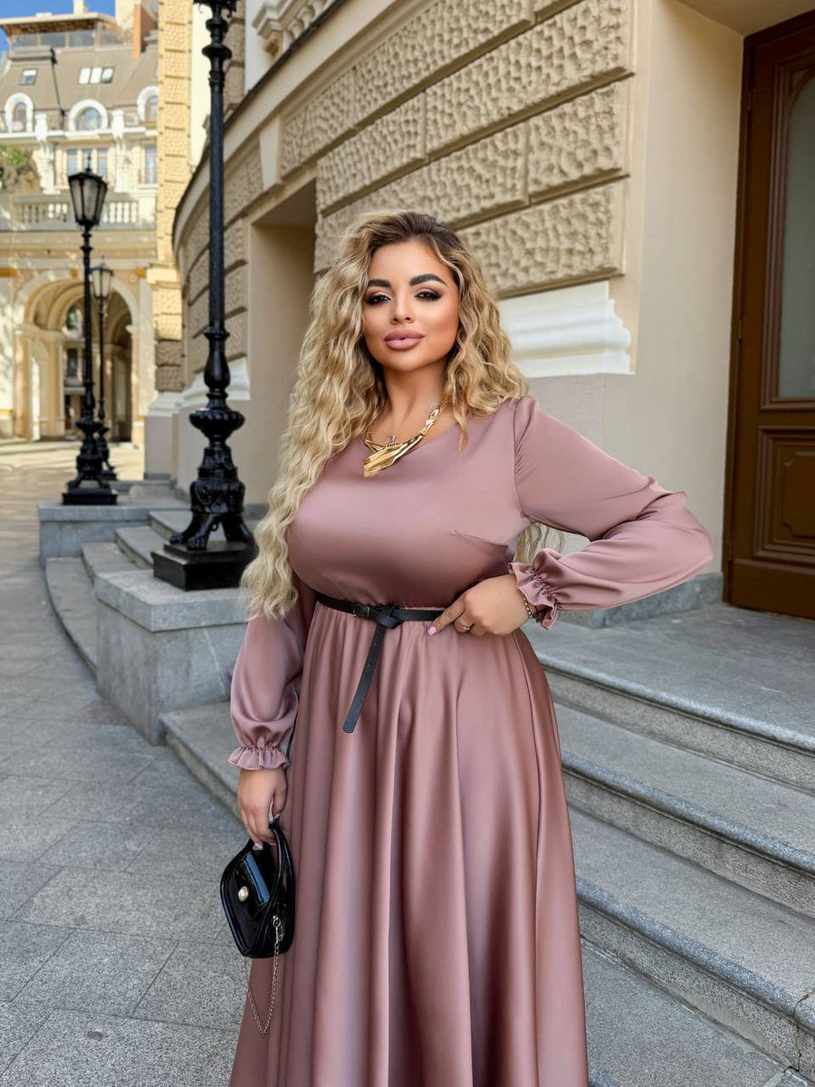 Дълга рокля от ефирна материя - Twiggy Shop