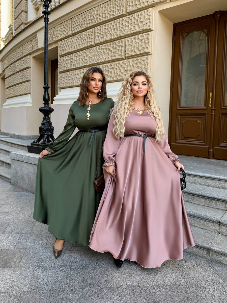 Дълга рокля от ефирна материя - Twiggy Shop