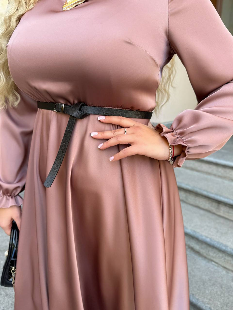 Дълга рокля от ефирна материя - Twiggy Shop