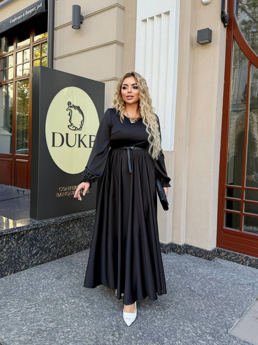 Дълга рокля от ефирна материя - Twiggy Shop