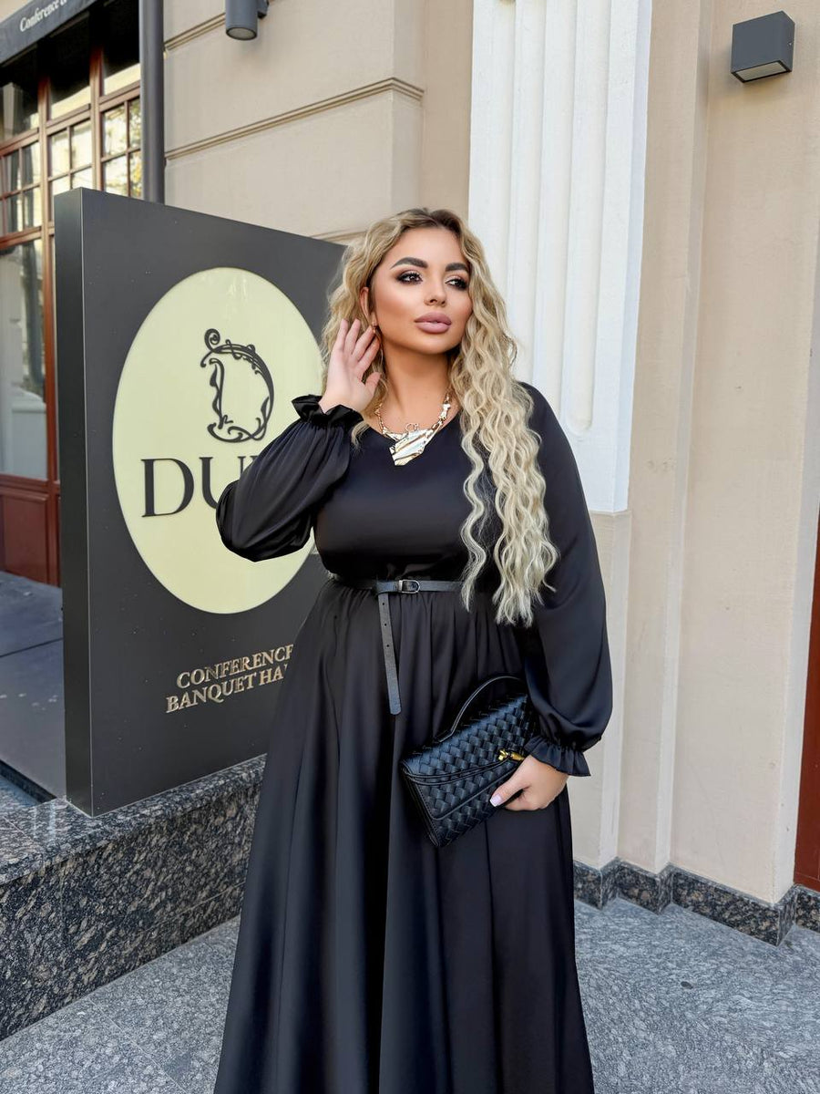 Дълга рокля от ефирна материя - Twiggy Shop