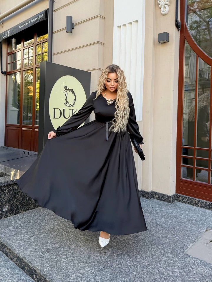 Дълга рокля от ефирна материя - Twiggy Shop