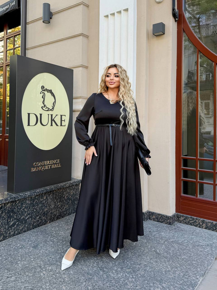 Дълга рокля от ефирна материя - Twiggy Shop