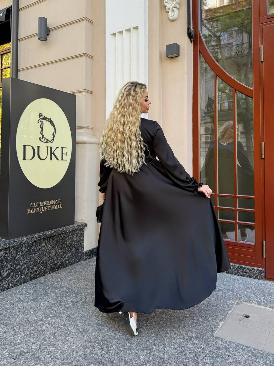 Дълга рокля от ефирна материя - Twiggy Shop