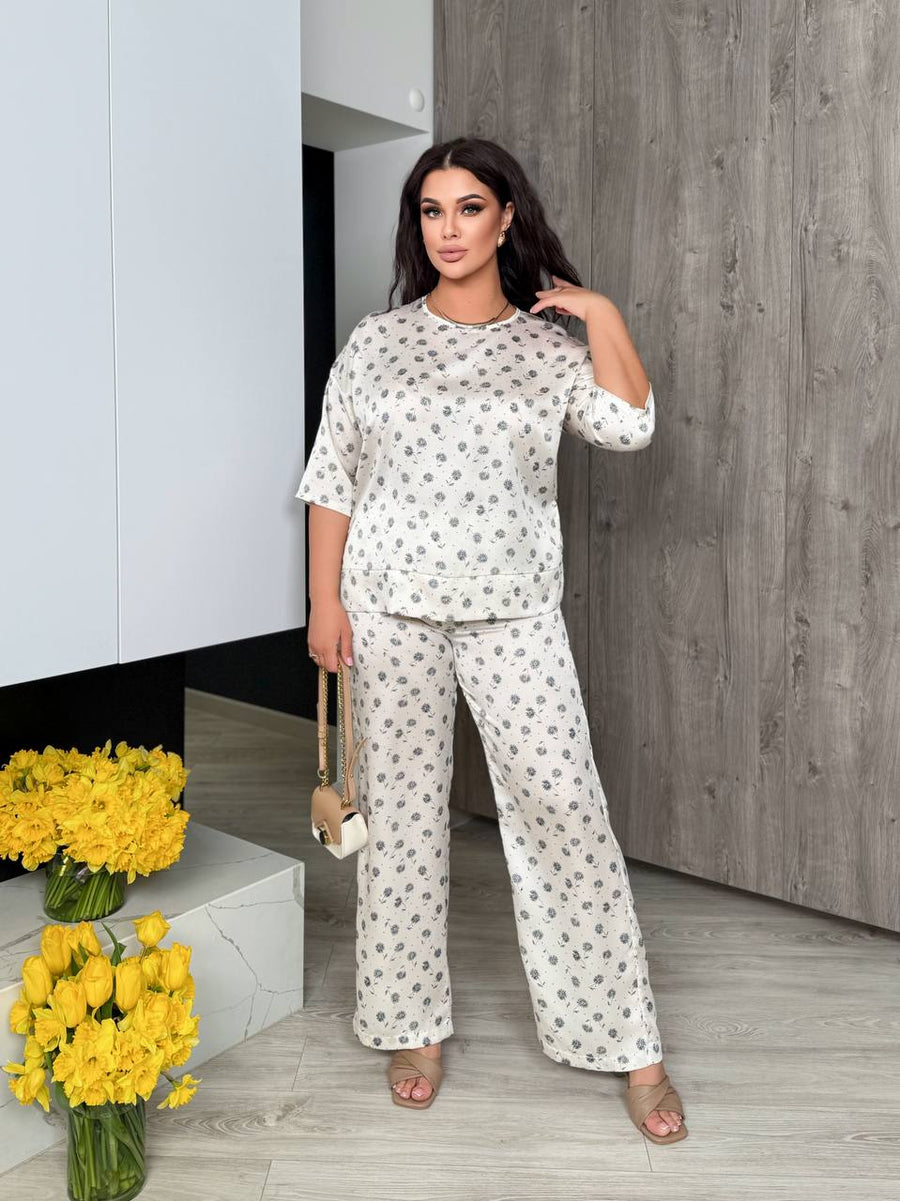 Копринен комплект на цветя - Twiggy Shop