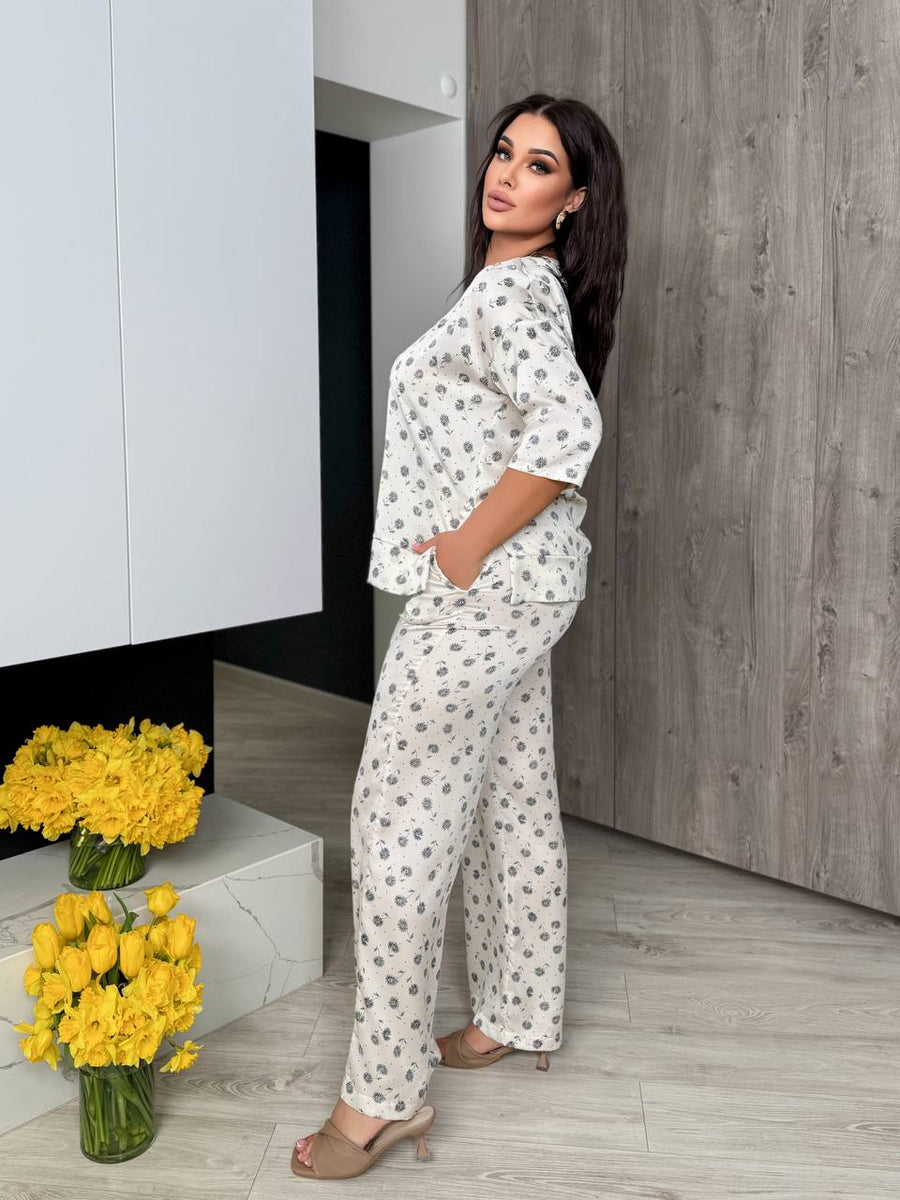 Копринен комплект на цветя - Twiggy Shop