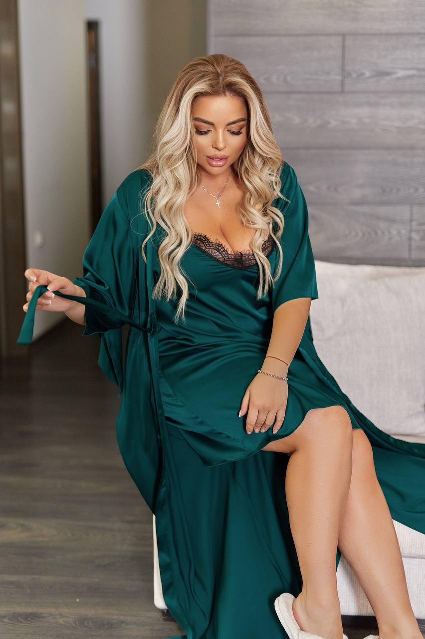 Нощница от коприна - Twiggy Shop