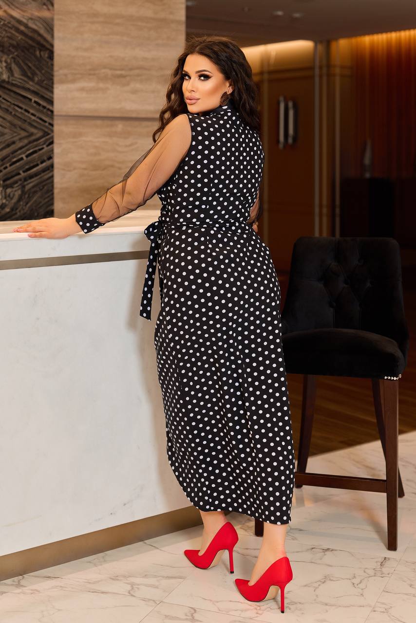 Рокля от софт с мрежа - Twiggy Shop