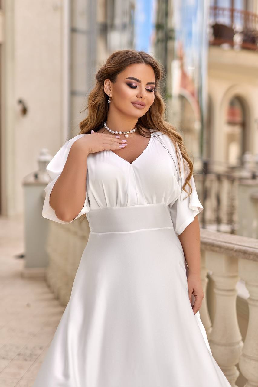 Дълга копринена рокля - Twiggy Shop