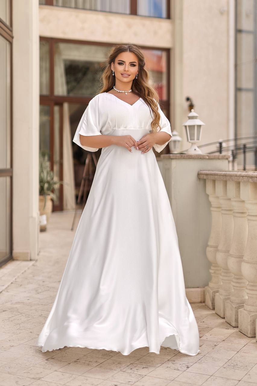 Дълга копринена рокля - Twiggy Shop