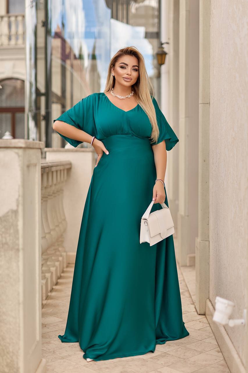 Дълга копринена рокля - Twiggy Shop